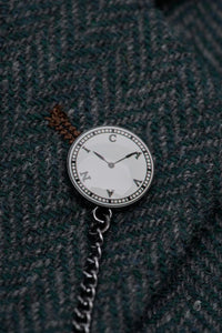 Thomas – Herrenblazer aus olivgrünem, klassischem Fischgrät-Tweed