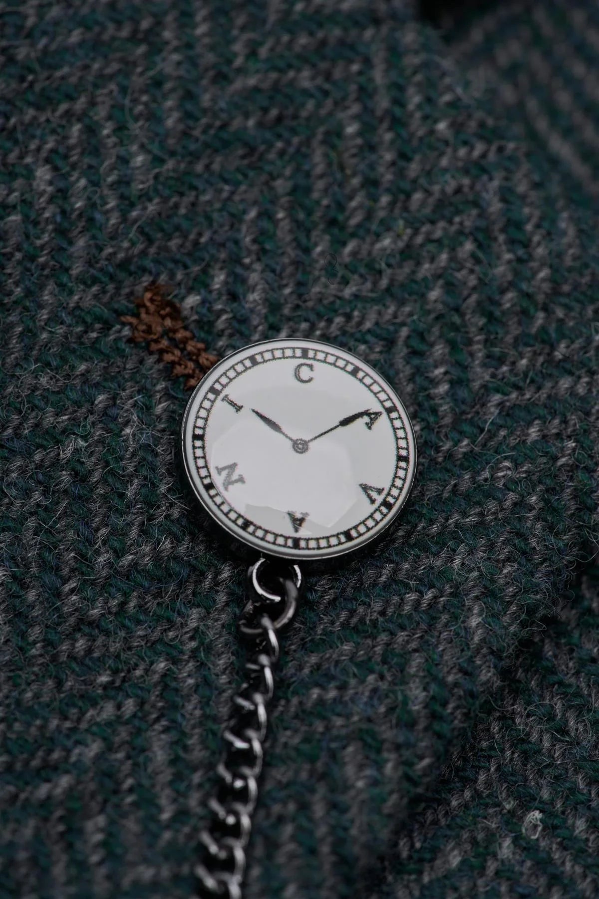 Thomas – Herrenblazer aus olivgrünem, klassischem Fischgrät-Tweed