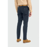 Torino - Herren-Anzughose mit marineblauem Karomuster