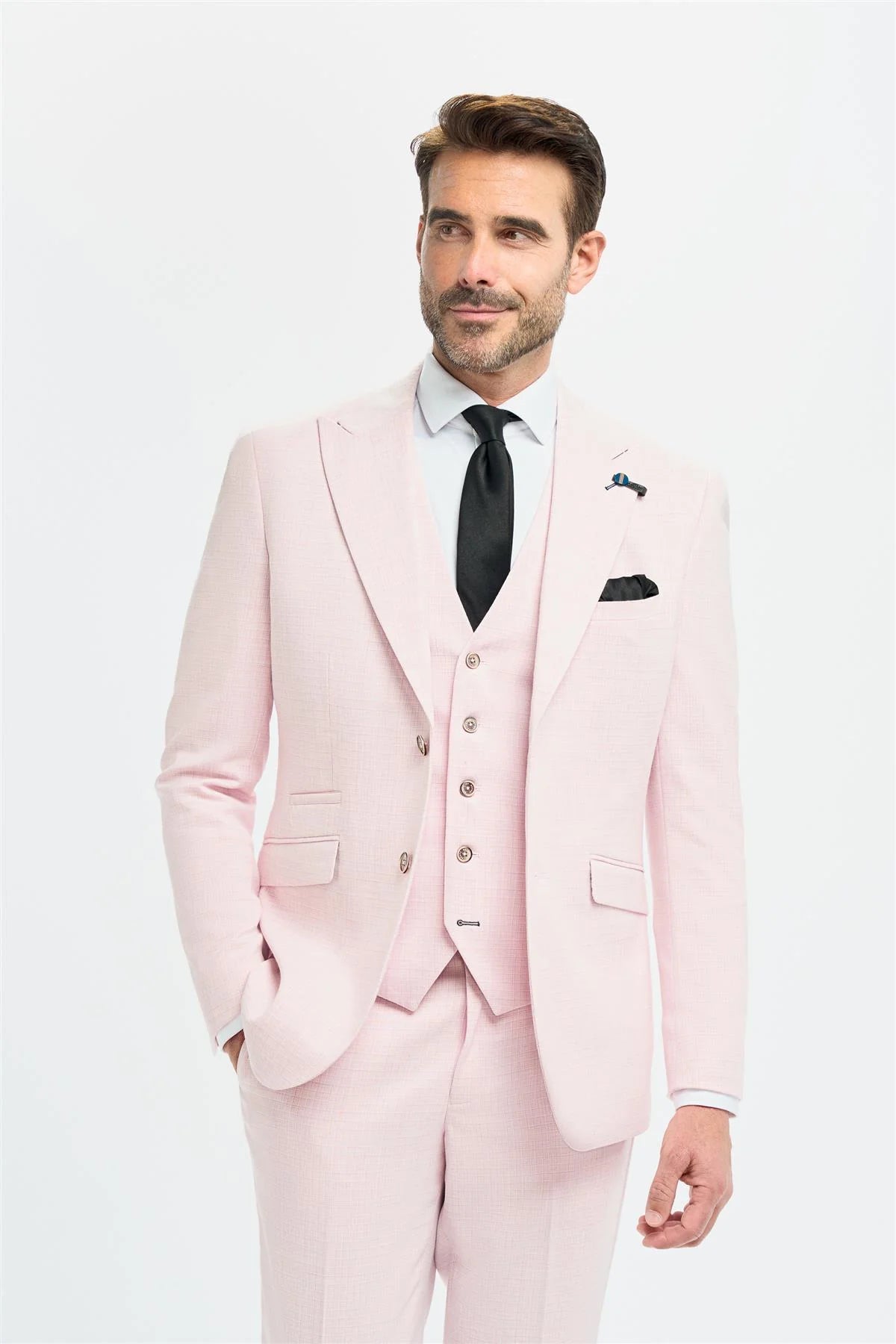 Tropez – Rosa Herrenblazer in taillierter Passform