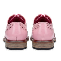 Wolf - Herren-Brogues mit rosa Blumenmuster